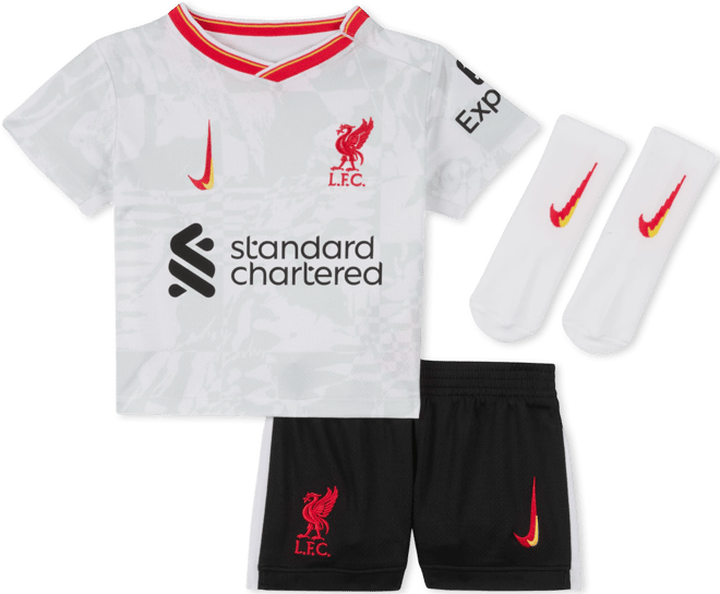 FC Liverpool 2024/25 Stadium Third Dreiteiliges Nike Fußballtrikot-Set für Babys und Kleinkinder