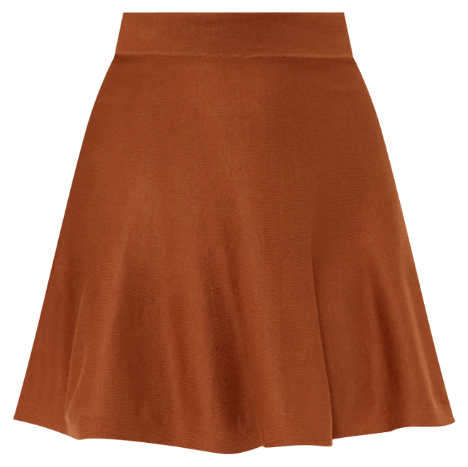 Chestnut Connie Knit Mini Skirt