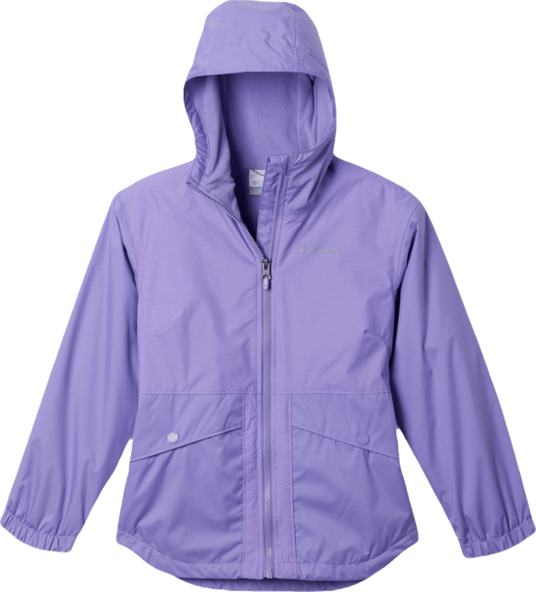 Columbia Big Girls Rainy Trails II Fleece Lined Hooded Rain Jacket Macy s