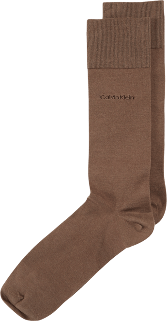Men's Socks, Giza Cotton Flat Knit Crew