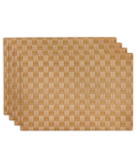 Basketweave Woven Placemat Set of 4