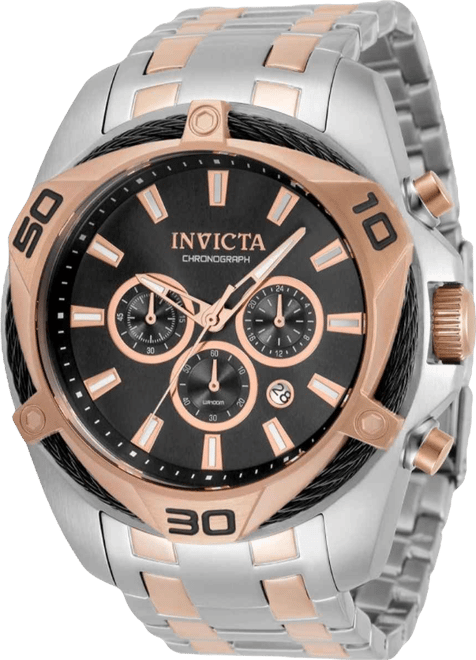 Men's 34129 Bolt Quartz Chronograph Black Dial Watch