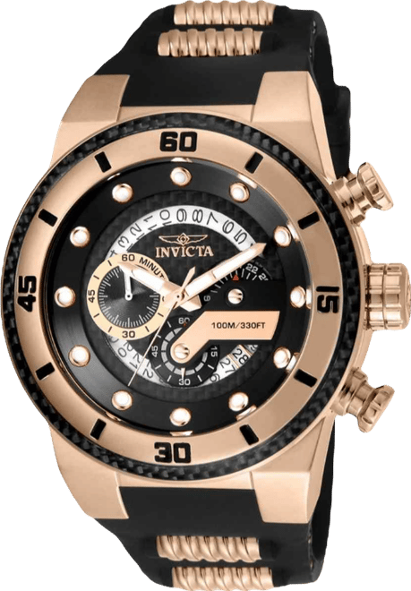 Men's 24226 S1 Rally Quartz Multifunction Black Dial Watch