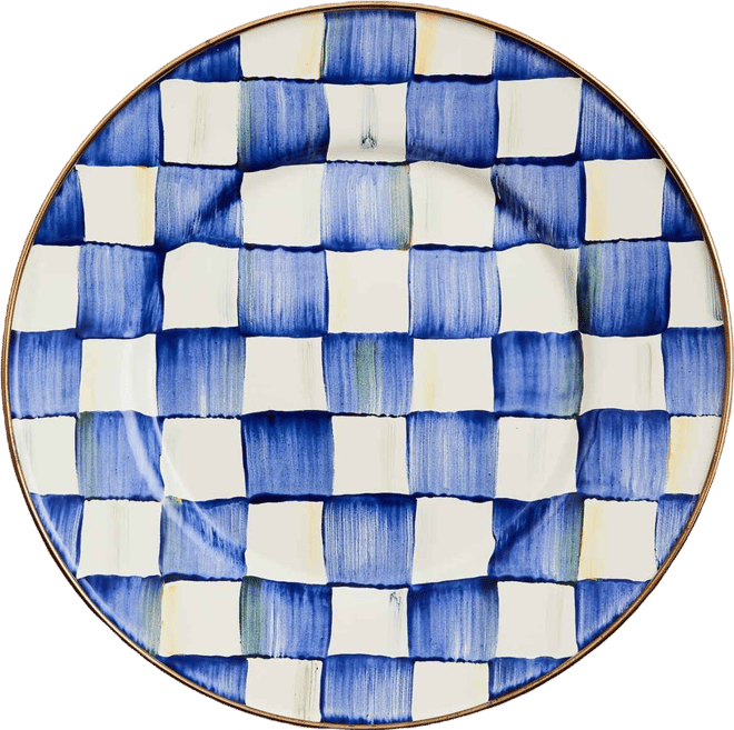 Royal Check Salad/Dessert Plate