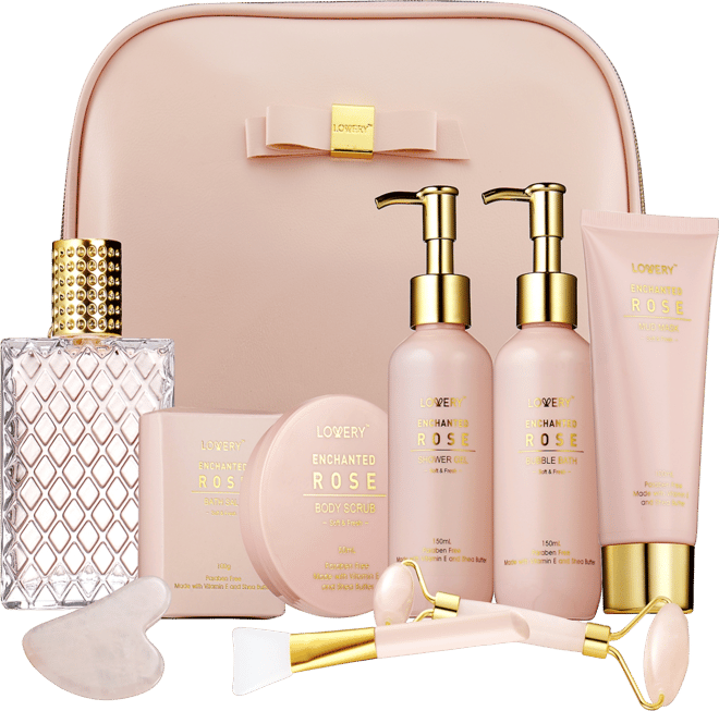 Lovery 10-Pc. Luxury Enchanted Rose Home Spa Gift Set - Macy's