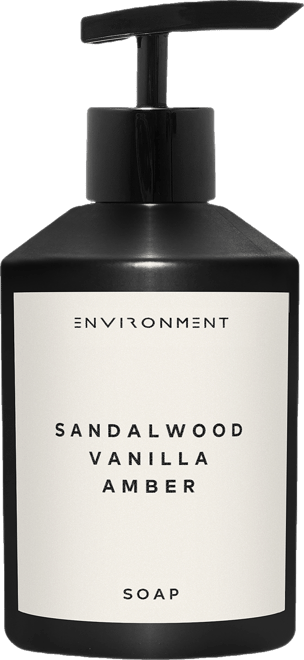 Sandalwood, Vanilla & Amber Hand Soap (Inspired by 5-Star Luxury Hotels), 10 oz.