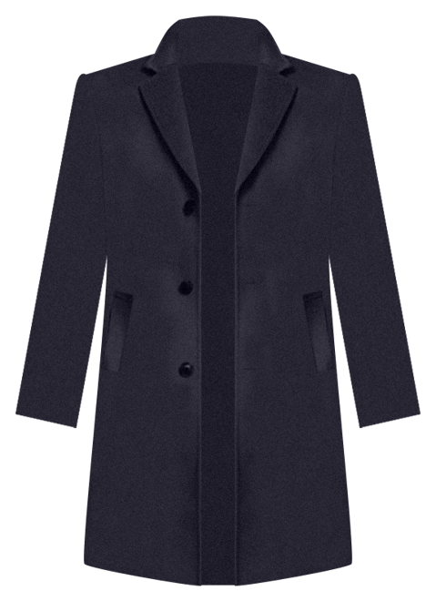 Men's Classic-Fit Wool Cashmere Blend Kavon Overcoat