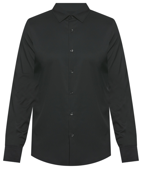 Men's Slim-Fit Stretch Solid Button-Down Twill Shirt