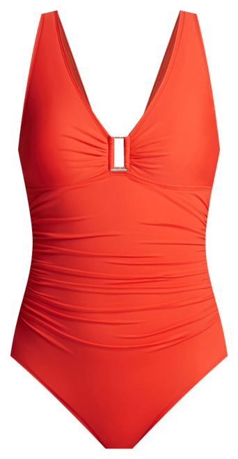 LAUREN RALPH LAUREN ★ Ring Over Shoulder One Piece Swimsuit Lauren Ralph Lauren Ring Over The Shoulder One Piece