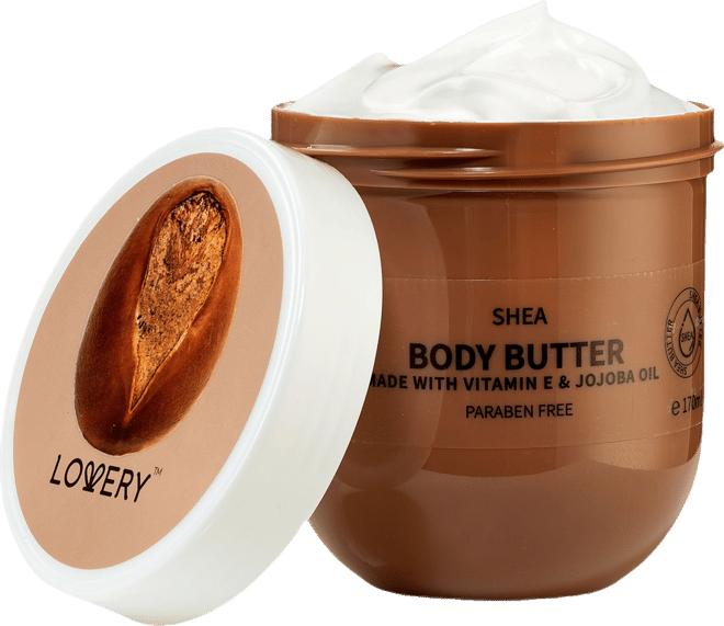 Shea Scented Whipped Body Butter, Bath and Body Care Cream, 170ml