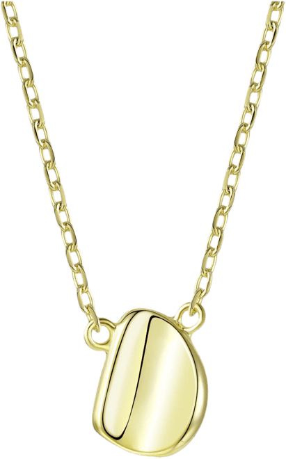 14K Gold Plated Assymetrical Necklace for Kids/Teens