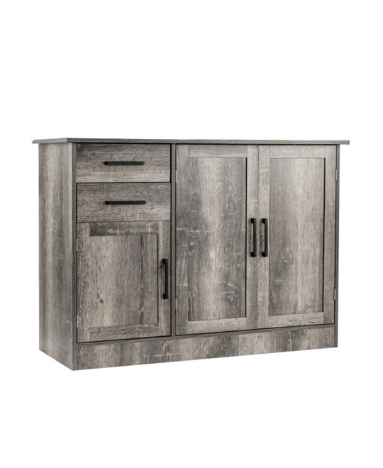 Buffet Storage Cabinet Kitchen Sideboard with 2 Drawers-White