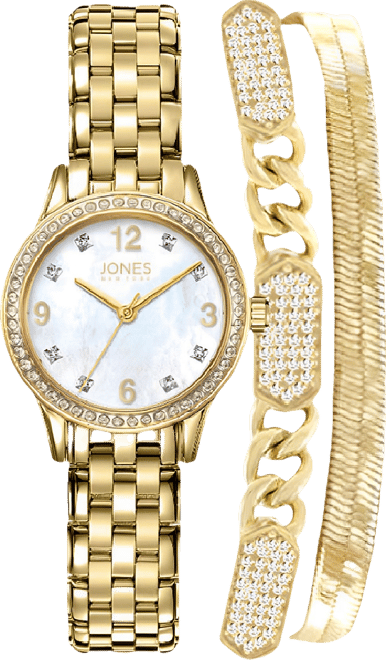 Women's Stainless Steel Bracelet Watch Gift Set 30mm