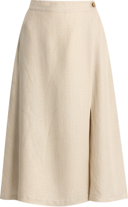Women's Overlap Midi Skirt