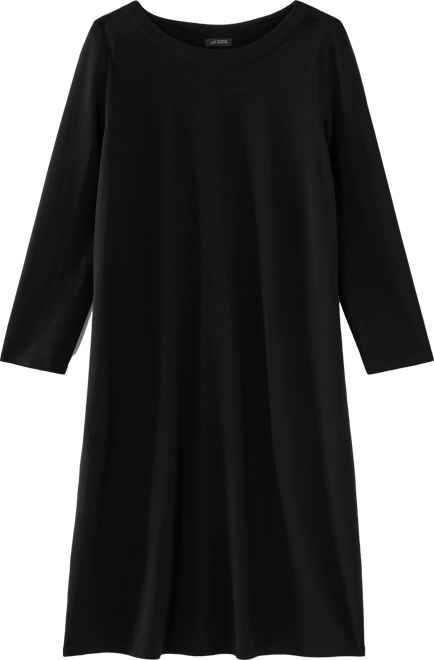 j jill black dress J.Jill Black Cotton Button-Down Shirt Dress main image 0