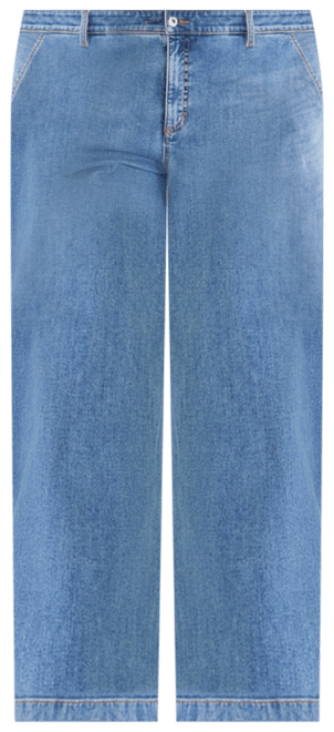 Plus Size Wide-Leg High-Rise Jeans, Exclusively Macy's