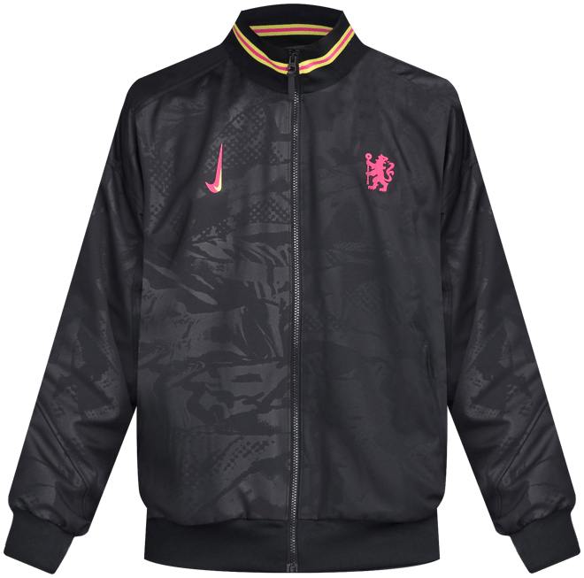 Chelsea F.C. Strike (wersja trzecia) Męska piłkarska kurtka przedmeczowa Nike Dri-FIT