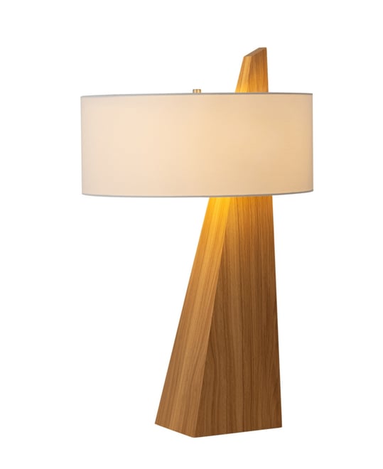 Obelisk 29" Linen On/Off Switch Table Lamp