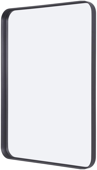 Rectangular Wall Mounted Mirror 22"x30" in Black