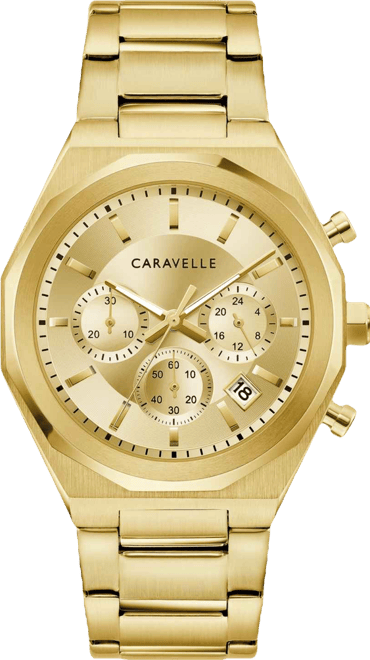 Men's Chronograph Gold-Tone Stainless Steel Bracelet Watch 40mm