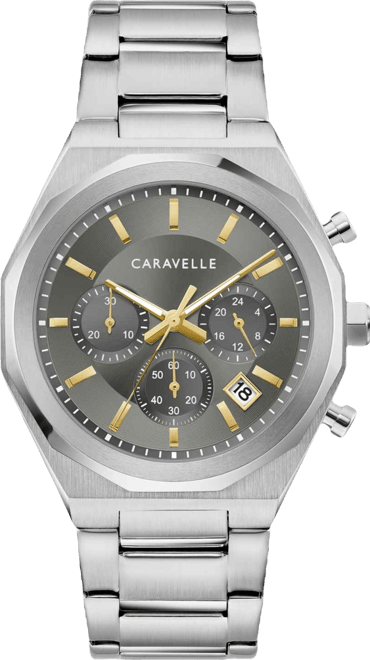 Men's Chronograph Stainless Steel Bracelet Watch 40mm