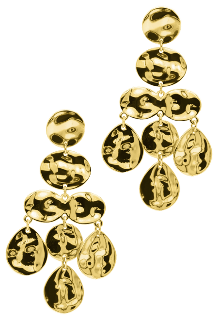 Gold Cascade Earrings