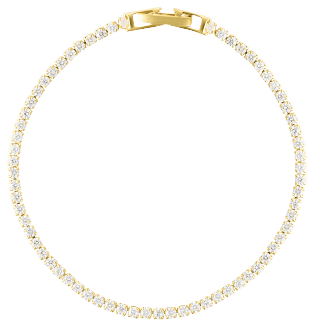 Gold Micro Tennis Bracelet