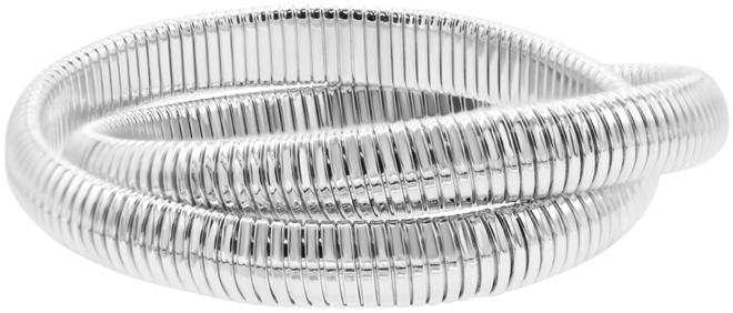 Silver 2-Layer Omega Chain Bracelet