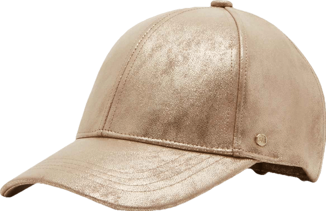 Women's Stone Distressed Metallic Baseball Cap