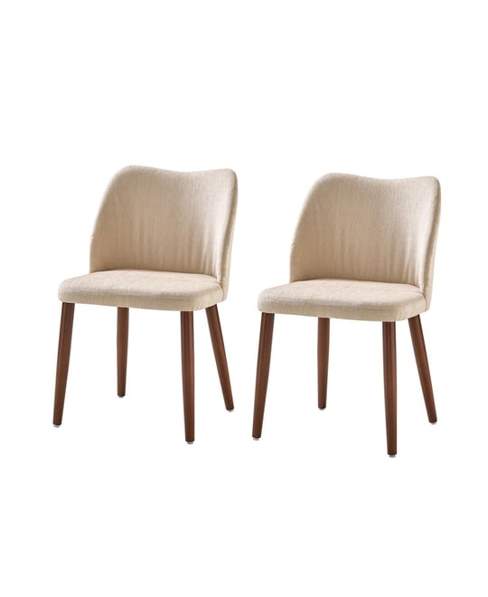 Melisa Dining Chair with Solid Wooden Legs,Set of 2