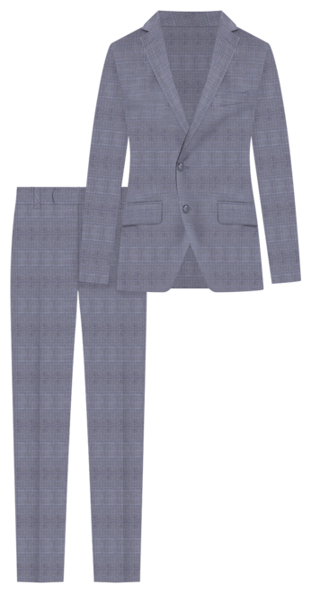 Perry Ellis Men's Modern-Fit Solid Nested Suit