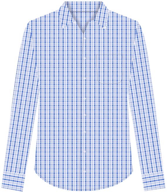 B by  Men's Regular-Fit Check Pinpoint Dress Shirt