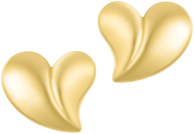 Tarnish Resistant Oversized Puffy Heart Earrings