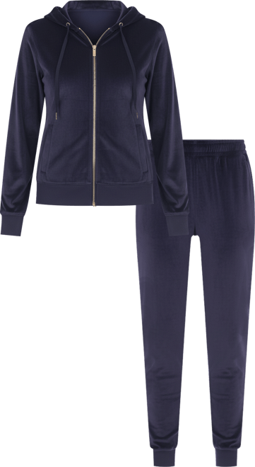 Women's Velour Tracksuit Loungewear 2pc Set