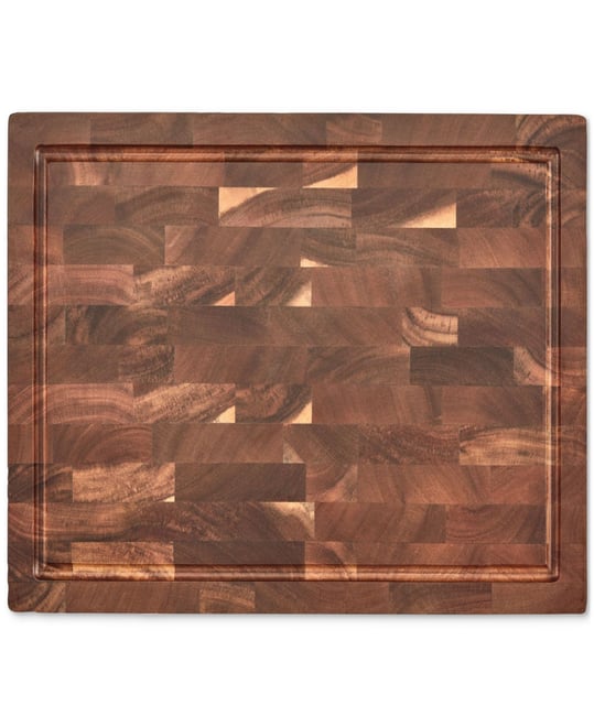 17" Reversible End-Grain Acacia Cutting Board
