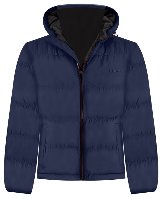 Hugo by  Men's Beazly2436 Slim-Fit Quilted Full-Zip Hooded Puffer Jacket