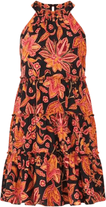 Women's Tiered Halter Neck Dress