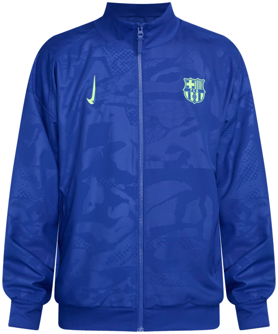FC Barcelona Strike (wersja trzecia) Męska piłkarska kurtka przedmeczowa Nike Dri-FIT