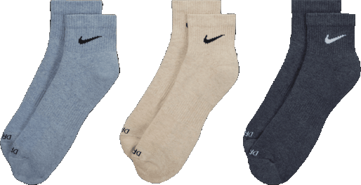 Nike Everyday Plus Cushioned Calcetines al tobillo de entrenamiento (3 pares)