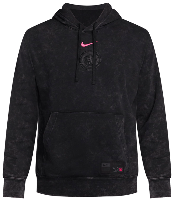 Chelsea FC Club alternativa Sudadera con gorro sin cierre de fútbol Nike de French Terry para hombre