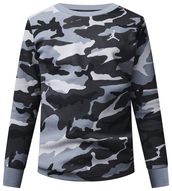 Jordan Brooklyn Essentials Big Kids' Camo Long Sleeve Top
