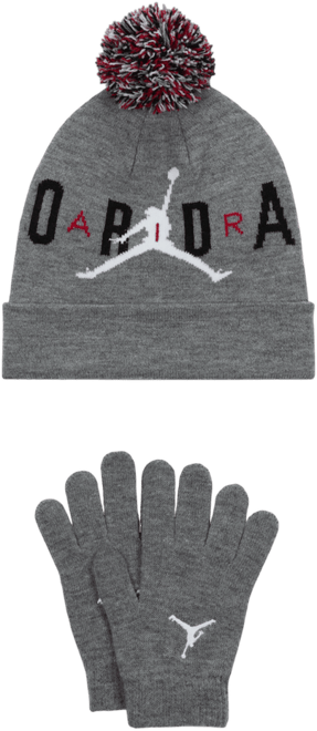 Jordan Pom Beanie Set Big Kids 2-Piece Set