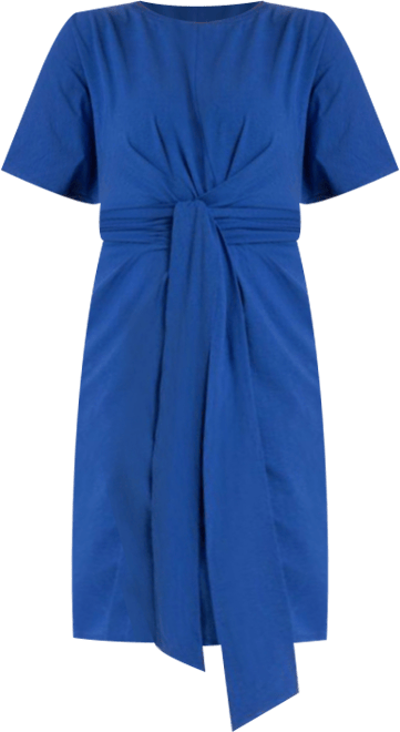 Women's Plus Size Cross Front Flutter Sleeve Dress