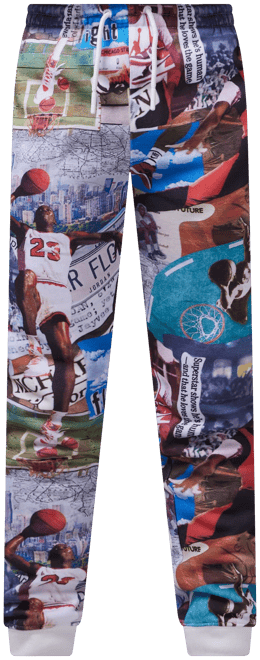 Jordan MJ Brooklyn Big Kids' Fleece Printed Pants