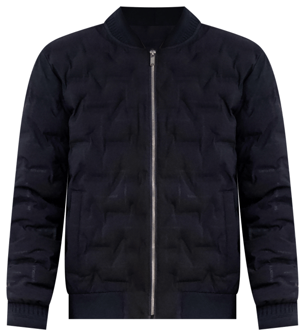 Karl Lagerfeld Men's Heat-Sealed Quilted Bomber Jacket