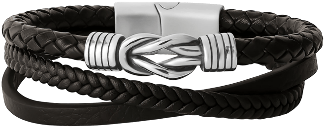 Stainless Steel (316L) Knot 3-Row Bracelet