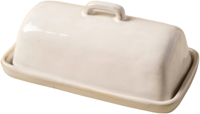 Magnolia Ceramic Butter Dish