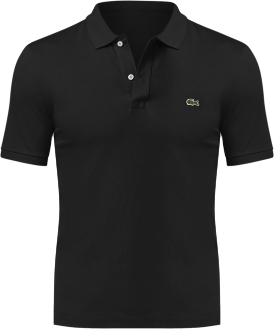 Men's Slim Fit Short Sleeve Ribbed Polo Shirt