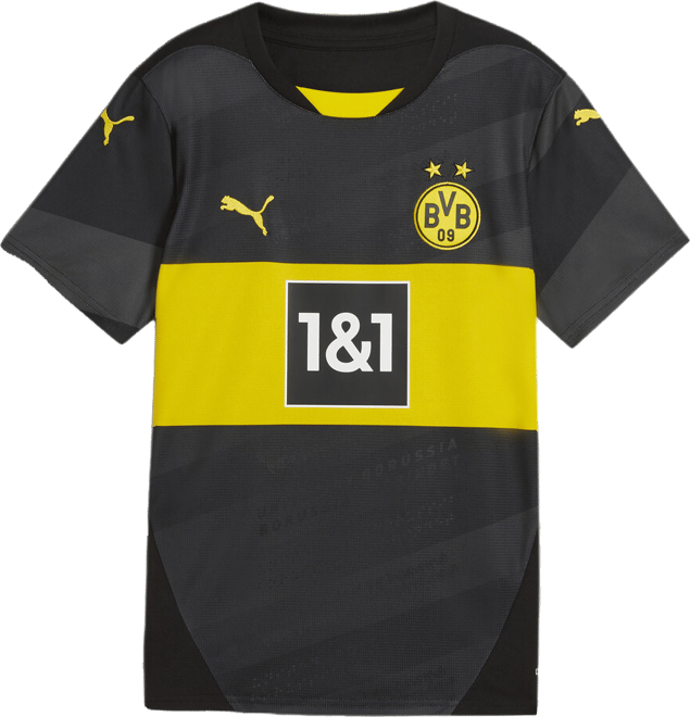 PUMA Borussia Dortmund 24/25 Big Kids' Replica Away Soccer Jersey