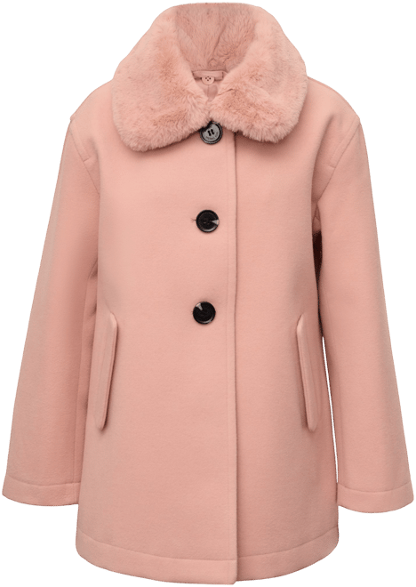 Michael Kors Big Girls Faux Wool Jacket Macy s